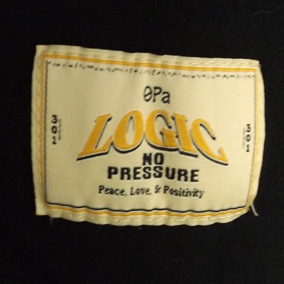 LOGIC Sweatshirt, M, Black, NO PRESSURE, Blue/Orange, Suspended man, 2 Sided - Picture 9 of 11